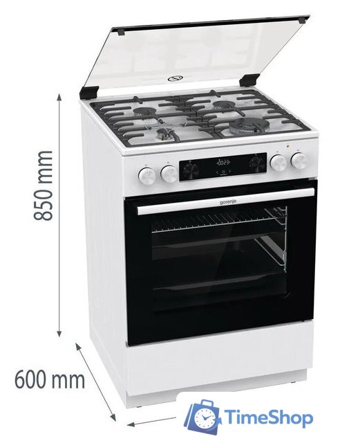 Кухонная плита Gorenje GKS6C70WA - Изображение №8 — Интернет-магазин Time-Shop