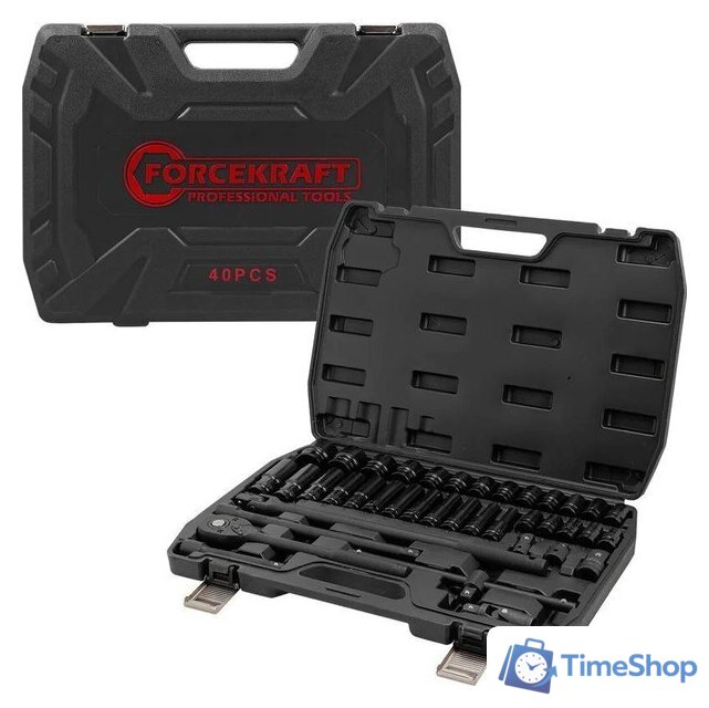Универсальный набор инструментов ForceKraft FK-6401-5MPB (62301) - Изображение №9 — Интернет-магазин Time-Shop