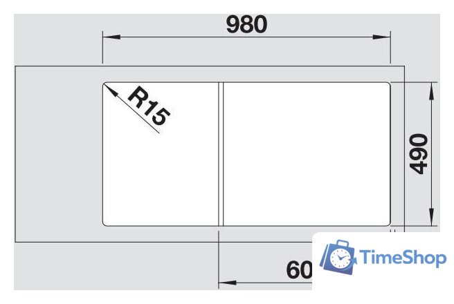 Кухонная мойка Blanco AXIA III 6 S 525848 (черный) - Изображение №3 — Интернет-магазин Time-Shop