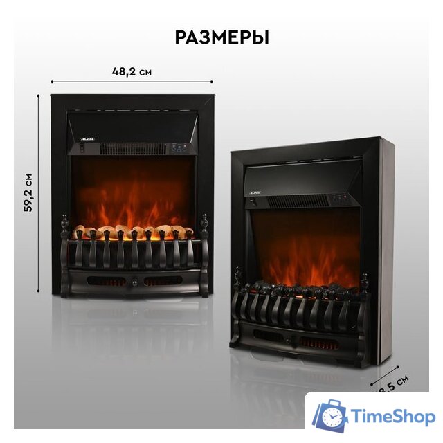 Электрокамин Planta PFP-FS400 (черный) - Изображение №14 — Интернет-магазин Time-Shop