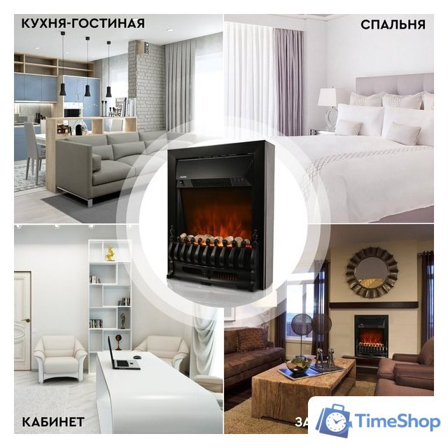 Электрокамин Planta PFP-FS400 (черный) - Изображение №15 — Интернет-магазин Time-Shop