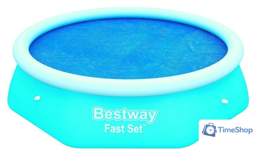 Солнечное покрывало Bestway Солнечное покрывало 210 см для бассейна 244 см 58060 - Изображение №1 — Интернет-магазин Time-Shop