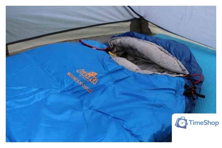 Спальный мешок AlexikA Mountain Child (правая молния, синий) - Изображение №16 — Интернет-магазин Time-Shop