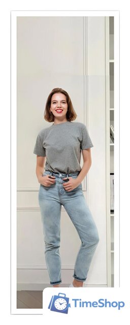 Зеркало EMZE Line 160x50 LINE.160.50.BEL (белый) - Изображение №1 — Интернет-магазин Time-Shop