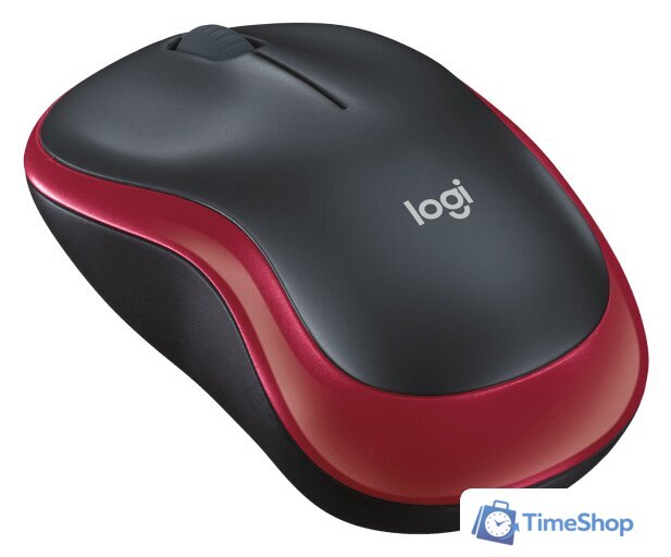 Мышь Logitech M186 (черный/красный) - Изображение №3 — Интернет-магазин Time-Shop