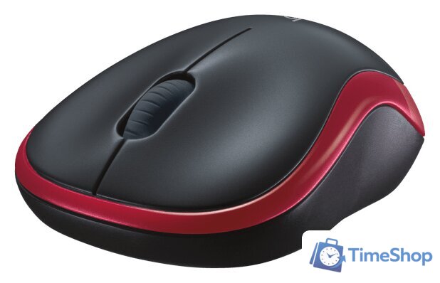 Мышь Logitech M186 (черный/красный) - Изображение №2 — Интернет-магазин Time-Shop