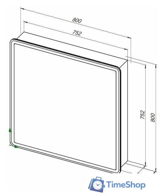 Aquanet Шкаф с зеркалом Оптима 80 311862 - Изображение №12 — Интернет-магазин Time-Shop
