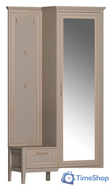 Тумба для обуви Black Red White Classic С вешалкой PPK1D1K/P (глиняный серый) - Изображение №1 — Интернет-магазин Time-Shop