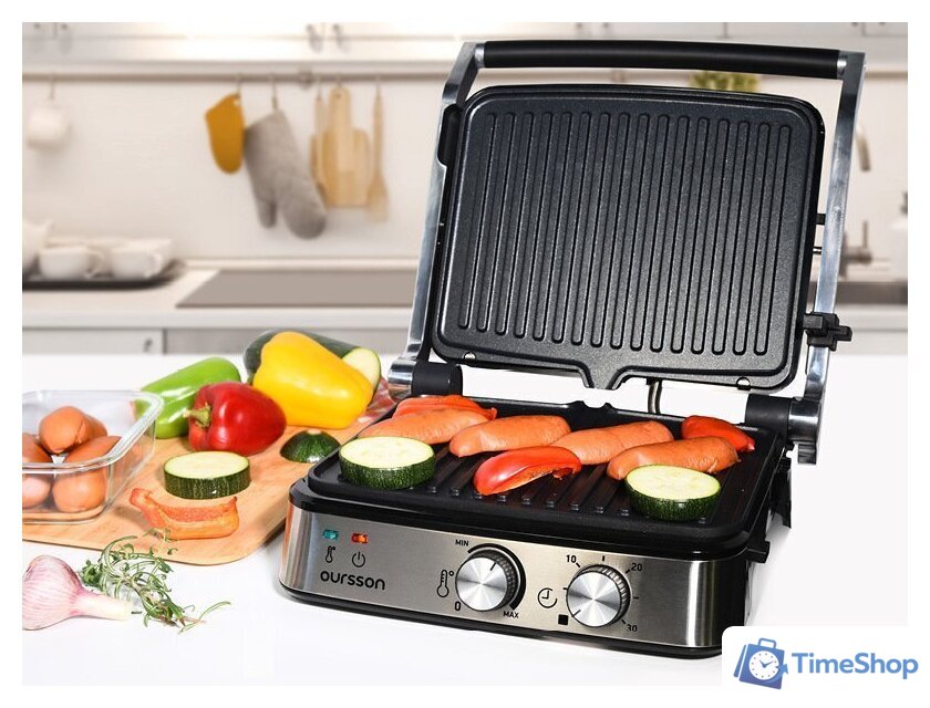 Электрогриль Oursson EG2030S/BL - Изображение №6 — Интернет-магазин Time-Shop