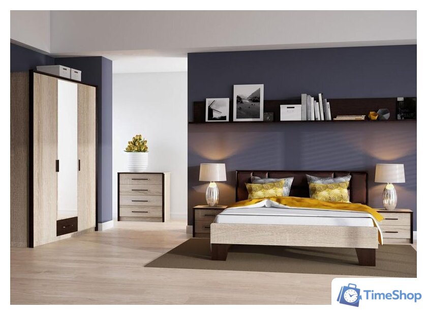 Комод Империал Эшли 80 (венге/дуб сонома) - Изображение №3 — Интернет-магазин Time-Shop