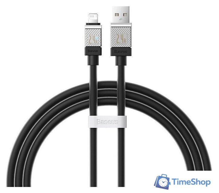 Кабель Baseus CoolPlay Series USB Type-A - Lightning (1 м, черный) - Изображение №2 — Интернет-магазин Time-Shop