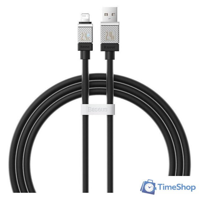 Кабель Baseus CoolPlay Series USB Type-A - Lightning (1 м, черный) - Изображение №1 — Интернет-магазин Time-Shop