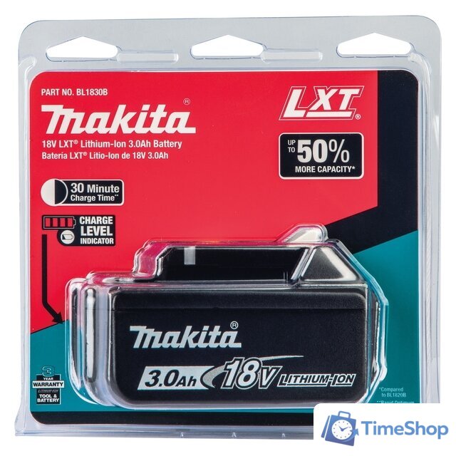 Аккумулятор Makita BL1830B (18В/3 а*ч) - Изображение №13 — Интернет-магазин Time-Shop