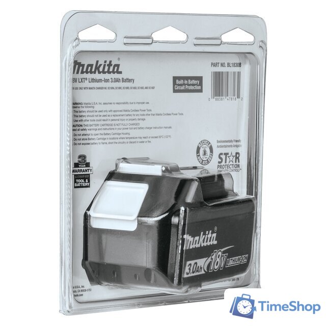 Аккумулятор Makita BL1830B (18В/3 а*ч) - Изображение №14 — Интернет-магазин Time-Shop