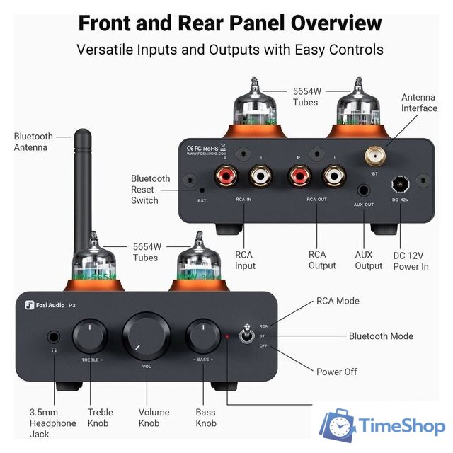 Предварительный усилитель Fosi Audio P3 - Изображение №2 — Интернет-магазин Time-Shop