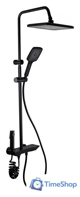 Душевая система  Ekko E2601-7 (черный матовый) - Изображение №1 — Интернет-магазин Time-Shop