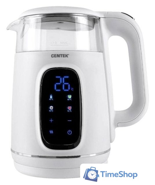 Электрический чайник CENTEK CT-0052 White - Изображение №1 — Интернет-магазин Time-Shop