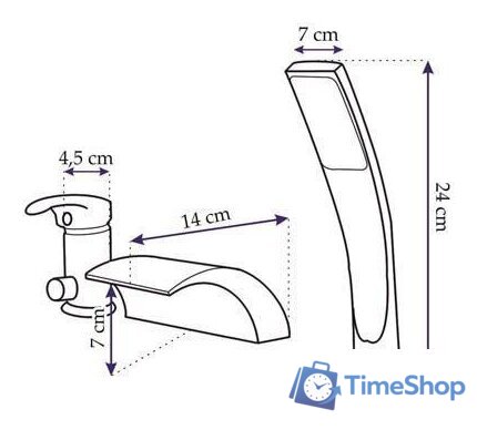Смеситель Rea Riven REA-B0457 (хром) - Изображение №3 — Интернет-магазин Time-Shop