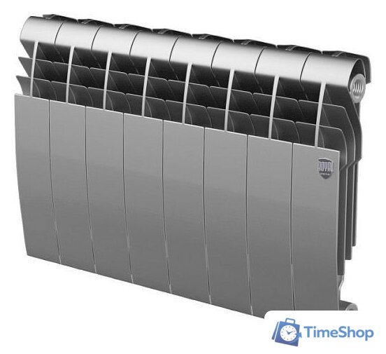 Биметаллический радиатор Royal Thermo BiLiner 350 Silver Satin (8 секций) - Изображение №1 — Интернет-магазин Time-Shop