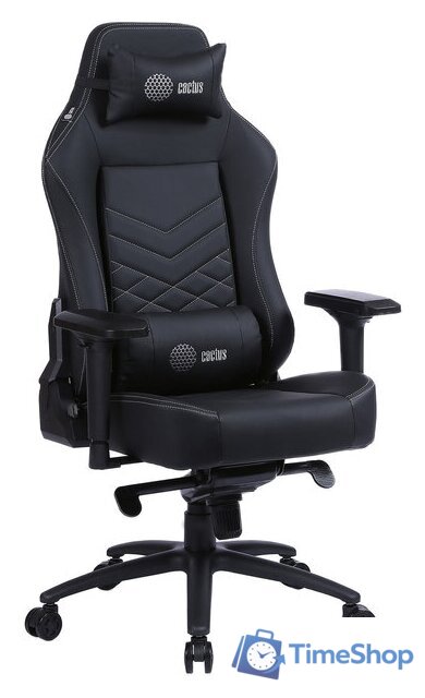 Игровое (геймерское) кресло CACTUS CS-CHR-0112BL (черный) - Изображение №1 — Интернет-магазин Time-Shop