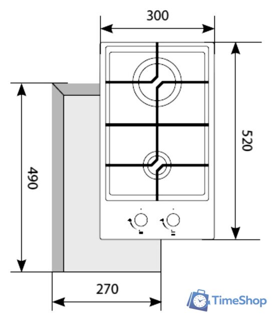 Варочная панель LEX GVG 321 BL - Изображение №5 — Интернет-магазин Time-Shop