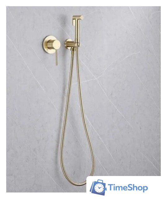 Гигиенический душ Abber Emotion AF8825G (золото матовое) - Изображение №2 — Интернет-магазин Time-Shop