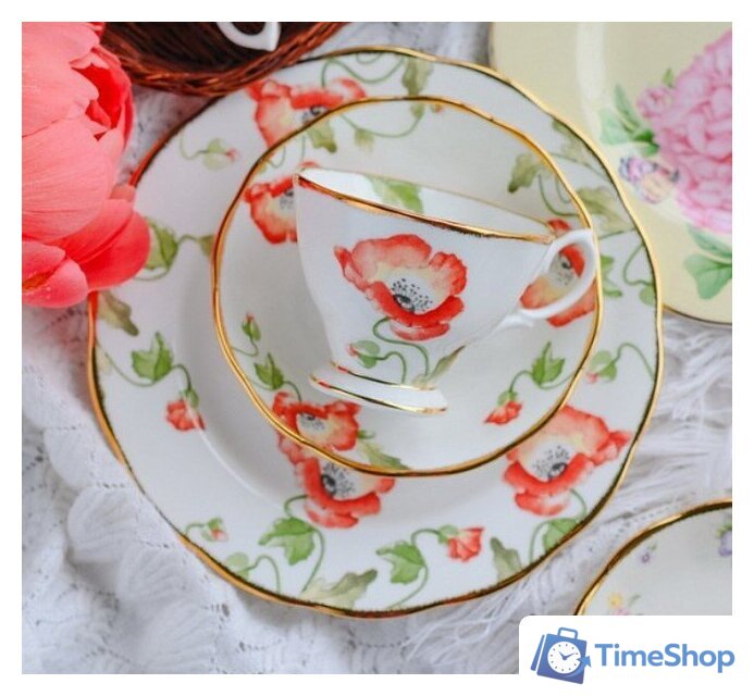 Набор чашек Royal Albert Poppy 40017570 - Изображение №2 — Интернет-магазин Time-Shop