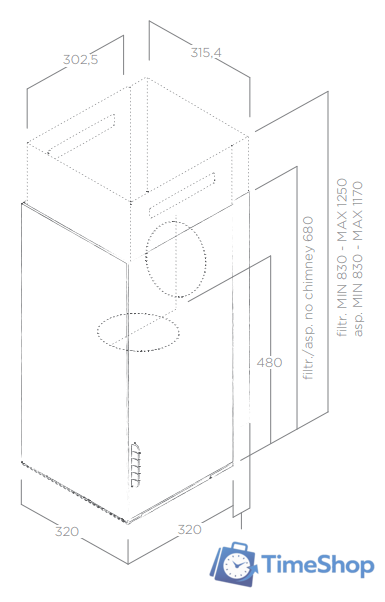 Кухонная вытяжка Elica Haiku WH/A/32 - Изображение №2 — Интернет-магазин Time-Shop