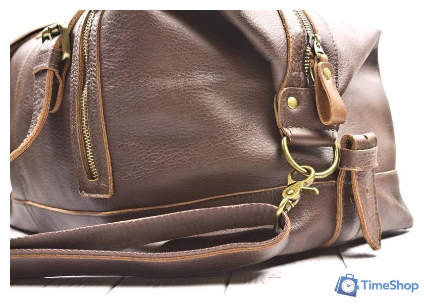 Дорожная сумка Carlo Gattini Sinfonica Campora 4019-04 (темно-коричневый) - Изображение №5 — Интернет-магазин Time-Shop