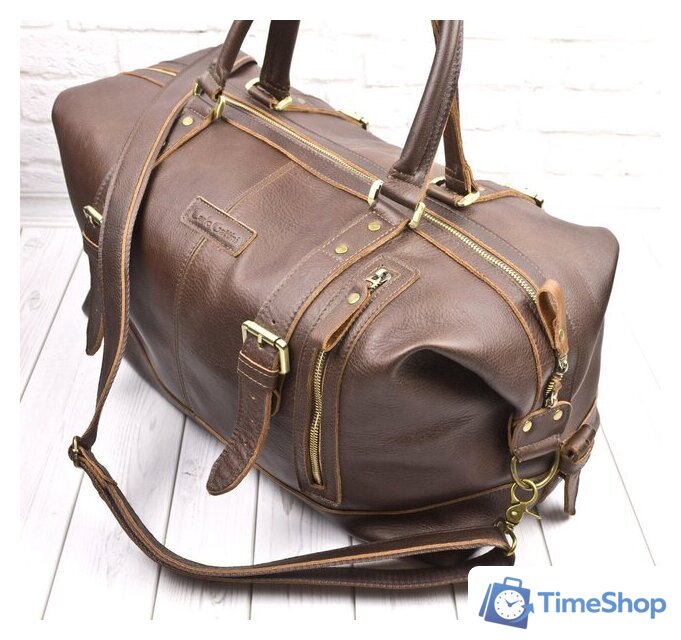 Дорожная сумка Carlo Gattini Sinfonica Campora 4019-04 (темно-коричневый) - Изображение №4 — Интернет-магазин Time-Shop