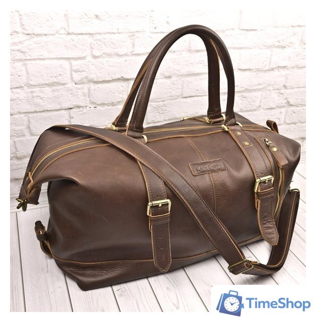 Дорожная сумка Carlo Gattini Sinfonica Campora 4019-04 (темно-коричневый) - Изображение №3 — Интернет-магазин Time-Shop