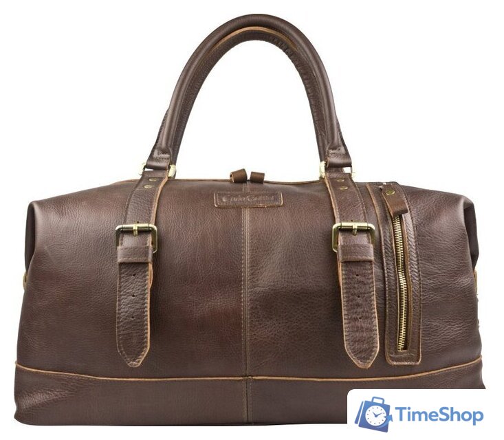 Дорожная сумка Carlo Gattini Sinfonica Campora 4019-04 (темно-коричневый) - Изображение №1 — Интернет-магазин Time-Shop