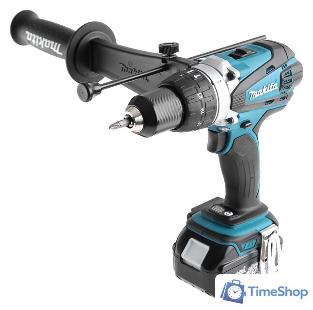 Ударная дрель-шуруповерт Makita DHP458RFE (с 2-мя АКБ, кейс) - Изображение №1 — Интернет-магазин Time-Shop
