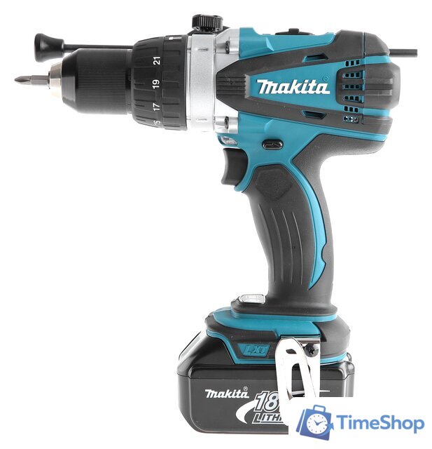 Ударная дрель-шуруповерт Makita DHP458RFE (с 2-мя АКБ, кейс) - Изображение №2 — Интернет-магазин Time-Shop