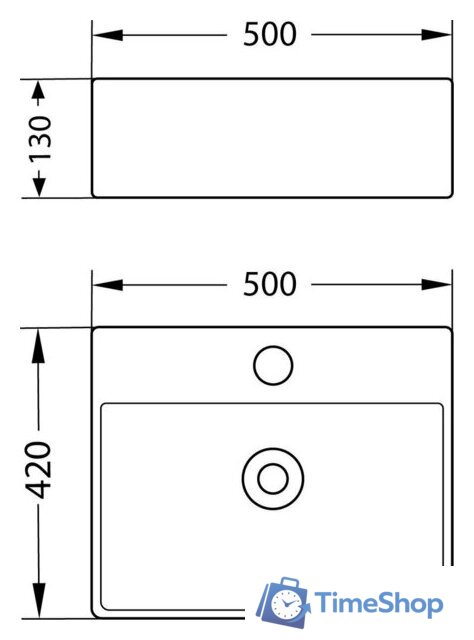 Умывальник Lauter 21478 + Cascade 21СК655BS - Изображение №8 — Интернет-магазин Time-Shop