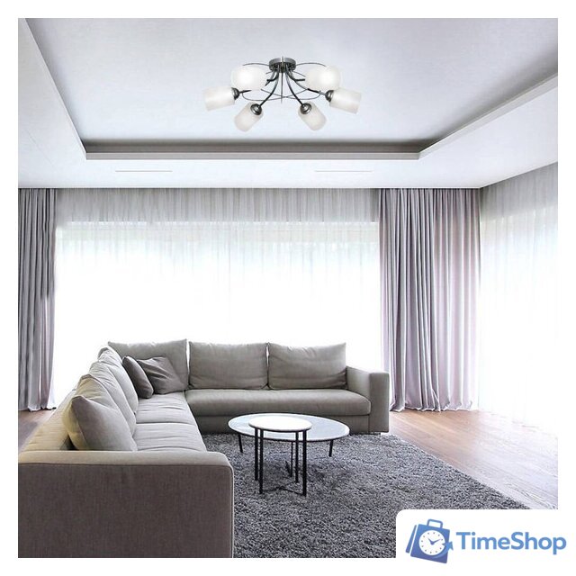 Припотолочная люстра Элетех Орбиталь 161 НСБ 01-6х60-106 Е27 1005404584 (хром) - Изображение №5 — Интернет-магазин Time-Shop