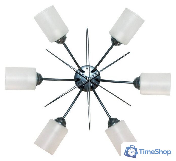 Припотолочная люстра Элетех Орбиталь 161 НСБ 01-6х60-106 Е27 1005404584 (хром) - Изображение №2 — Интернет-магазин Time-Shop