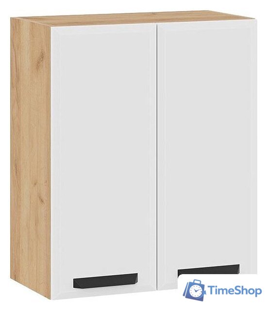 Шкаф навесной Трия Тиана 1В6 (дуб крафт золотой/белый супермат) - Изображение №1 — Интернет-магазин Time-Shop