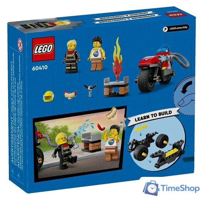 Конструктор LEGO City 60410 Пожарный мотоцикл - Изображение №9 — Интернет-магазин Time-Shop