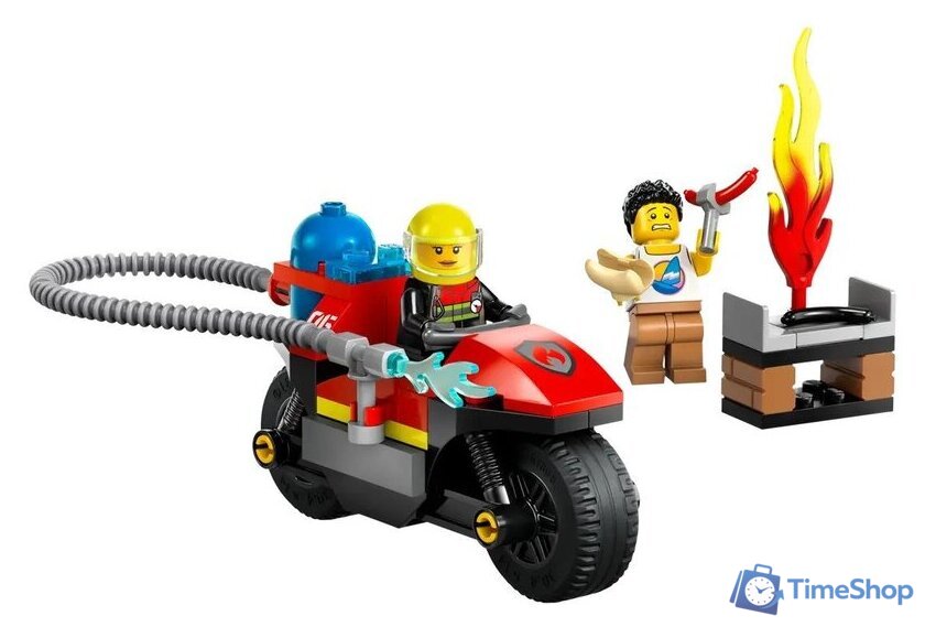 Конструктор LEGO City 60410 Пожарный мотоцикл - Изображение №3 — Интернет-магазин Time-Shop