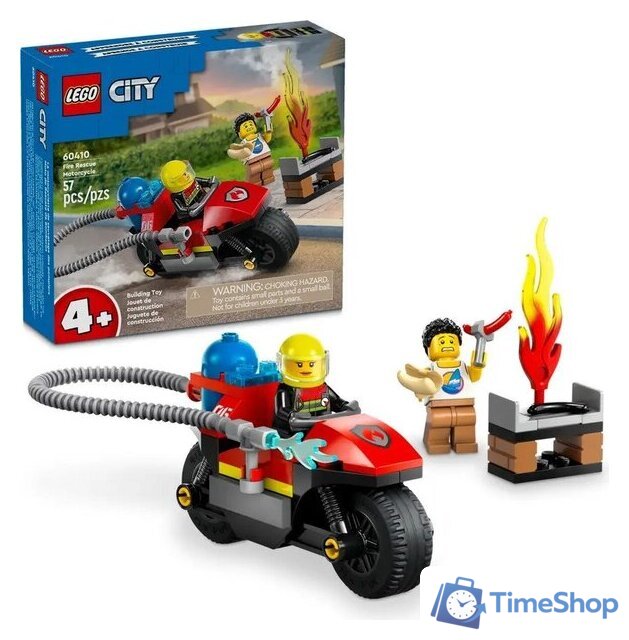 Конструктор LEGO City 60410 Пожарный мотоцикл - Изображение №2 — Интернет-магазин Time-Shop