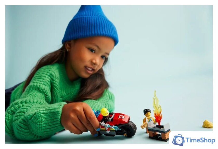 Конструктор LEGO City 60410 Пожарный мотоцикл - Изображение №6 — Интернет-магазин Time-Shop