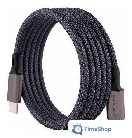 Беспроводное зарядное Magssory Disc Signature Edition 3 в 1 для Apple WCH033 (темно-серый) - Изображение №4 — Интернет-магазин Time-Shop