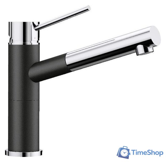 Смеситель Blanco Alta-S Compact 526161 (черный/хром) - Изображение №1 — Интернет-магазин Time-Shop