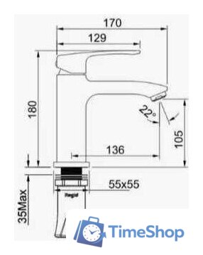 Смеситель Raglo R01.10 - Изображение №13 — Интернет-магазин Time-Shop