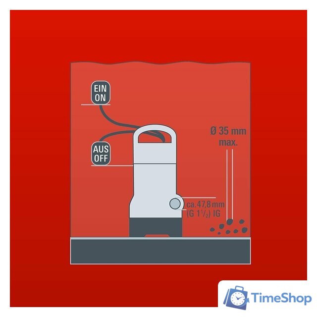 Дренажный насос Einhell GC-DP 7835 - Изображение №8 — Интернет-магазин Time-Shop