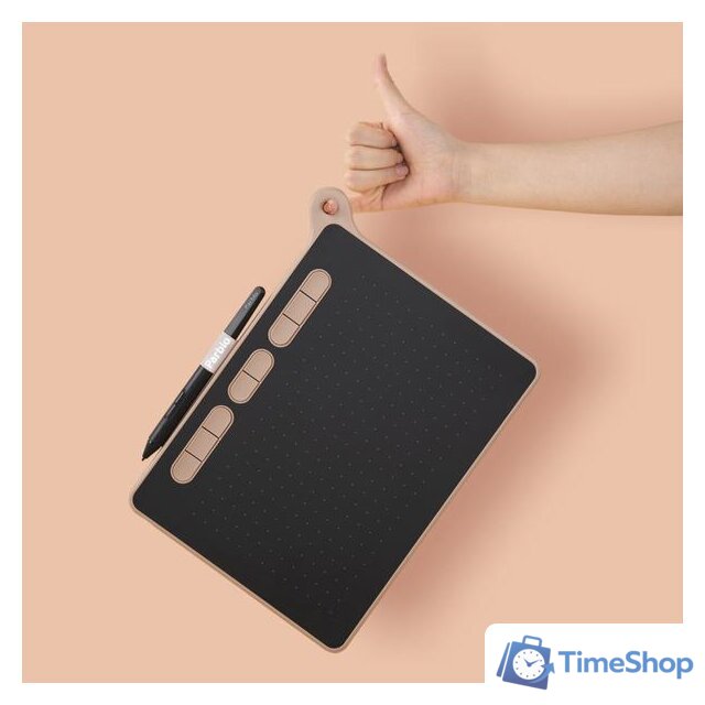 Графический планшет Parblo Ninos M (розовый) - Изображение №8 — Интернет-магазин Time-Shop