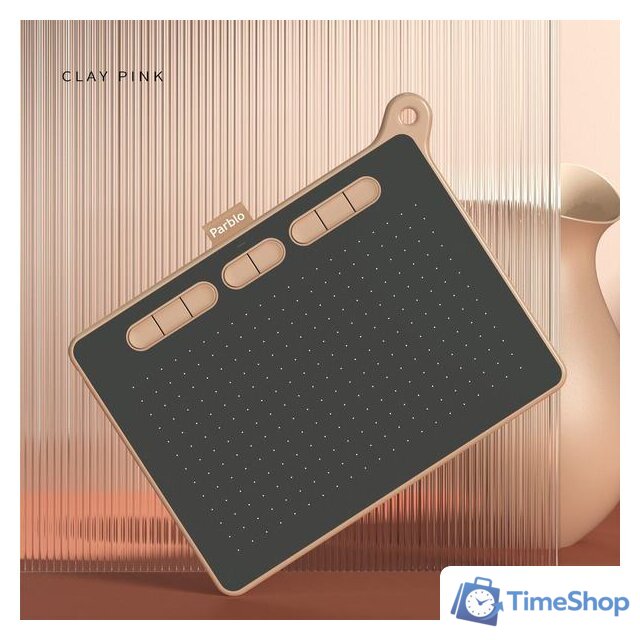 Графический планшет Parblo Ninos M (розовый) - Изображение №7 — Интернет-магазин Time-Shop