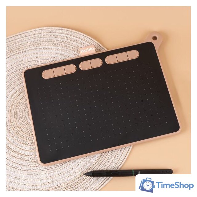 Графический планшет Parblo Ninos M (розовый) - Изображение №9 — Интернет-магазин Time-Shop