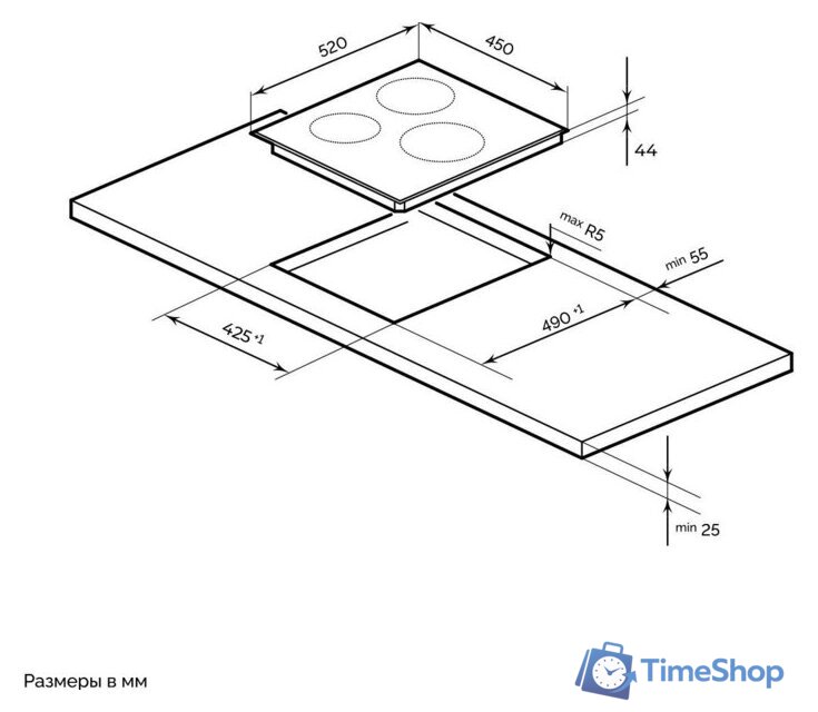 Варочная панель Millen MEH 452 BL - Изображение №12 — Интернет-магазин Time-Shop